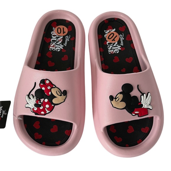 Disney Shoes - Disney Minnie Mouse Women’s Pink Slide Sandals